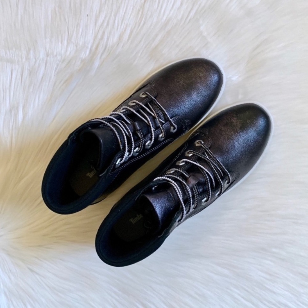 Timberland Women’s Black Metallic Dausette Sneaker Boots - Picture 3 of 6